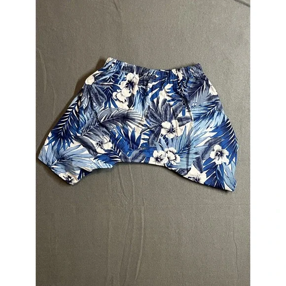 MidLee Blue Floral Tropical Hawaiian Womens Blouse Top Size XXL - Picture 1 of 5